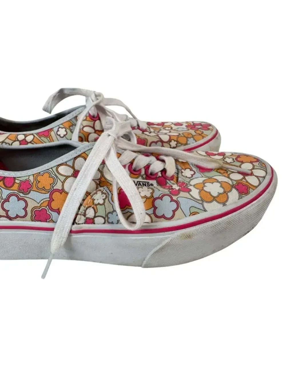Vans Authentic Platform Sun-Deh Floral Sneakers Womens 8 Retro Canvas